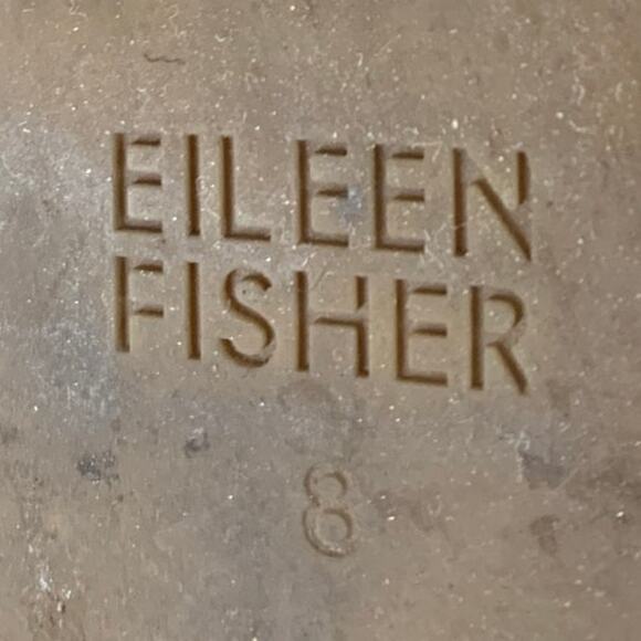 Eileen Fisher Lee 2 Espadrille Flats Black Tumbled Nubuck Perforated Size 8 - Picture 6 of 7